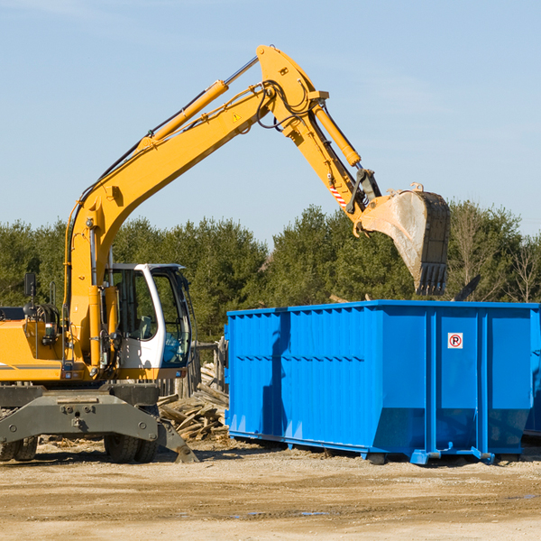 what size residential dumpster rentals are available in Williston Vermont